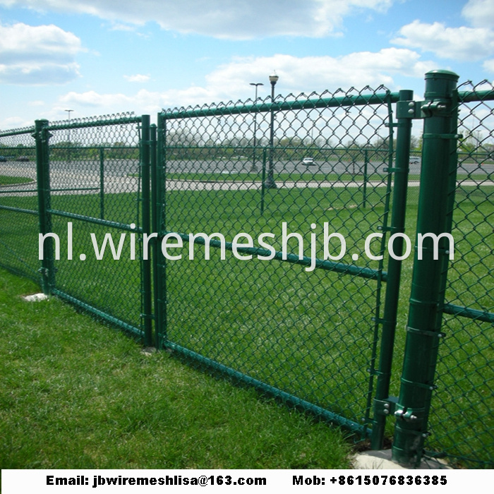 Galvanized And PVC Coated Chain Link Fence